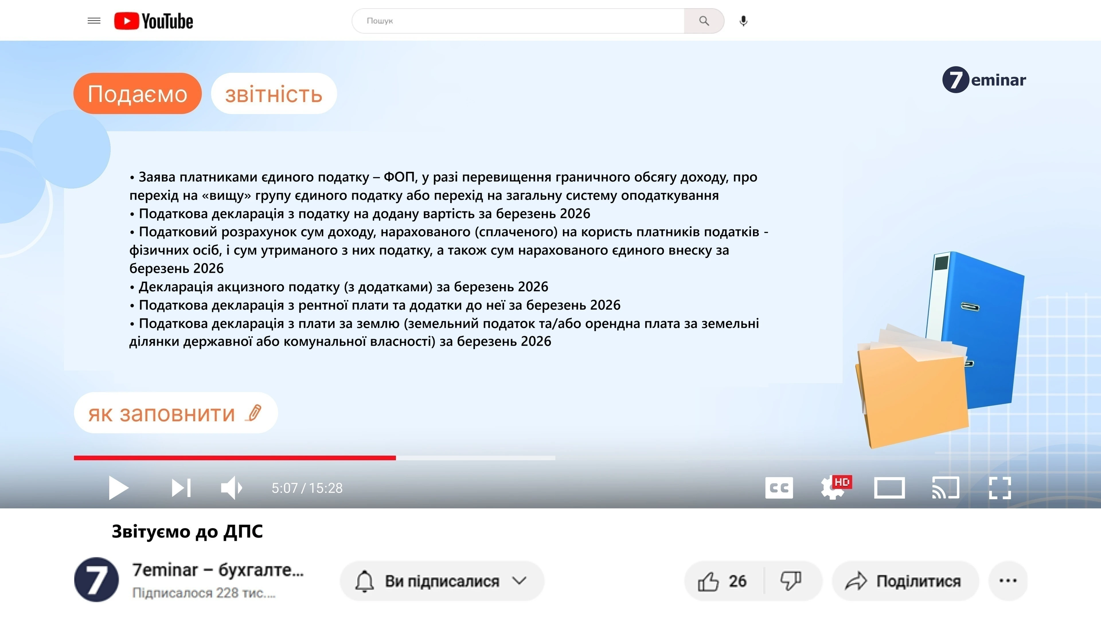 основне зображення для 20 квітня – останній день подання податкової звітності за березень 2026 року