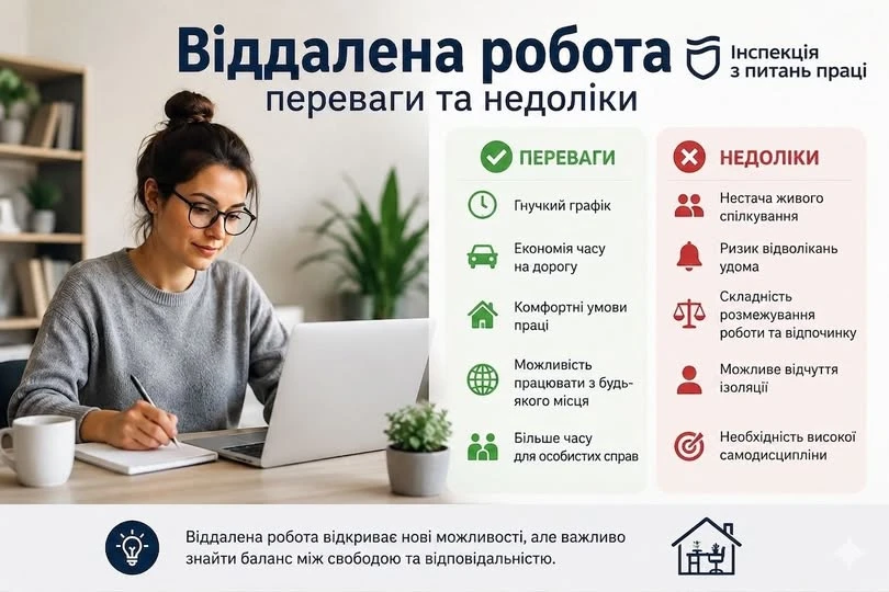 основне зображення для Дистанційна робота: переваги, недоліки та особливості організації праці