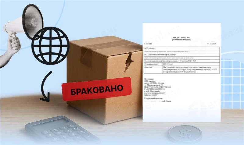 основне зображення для Бракований імпорт: облік кредит-ноти від нерезидента