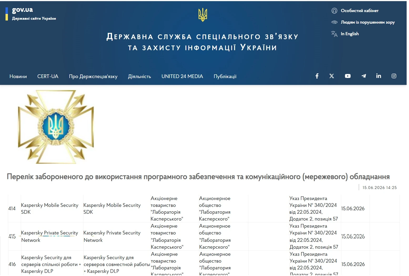 основне зображення для Держспецзв’язку вчергове оновила Перелік забороненого програмного забезпечення: додано антивіруси