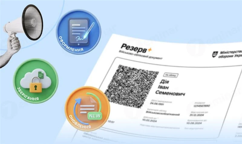 основне зображення для Електронний військово-обліковий документ: оформлення, зберігання, оновлення