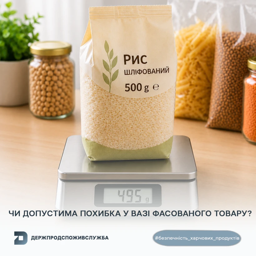 основне зображення для Фактична вага менша за зазначену на упаковці: які відхилення дозволені