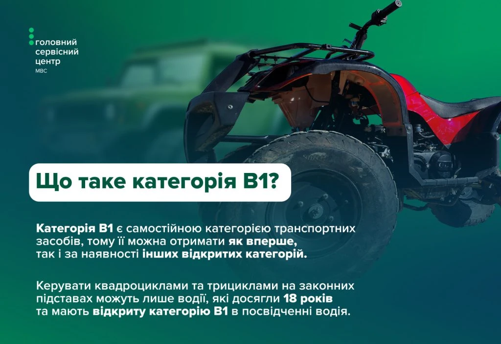 основне зображення для Керування квадроциклами та трициклами: які вимоги діють для водіїв