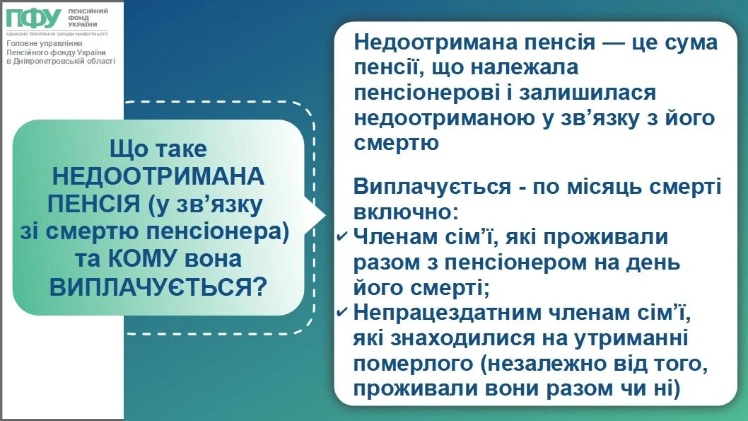 основне зображення для Особливості отримання пенсії, що увійшла до складу спадщини