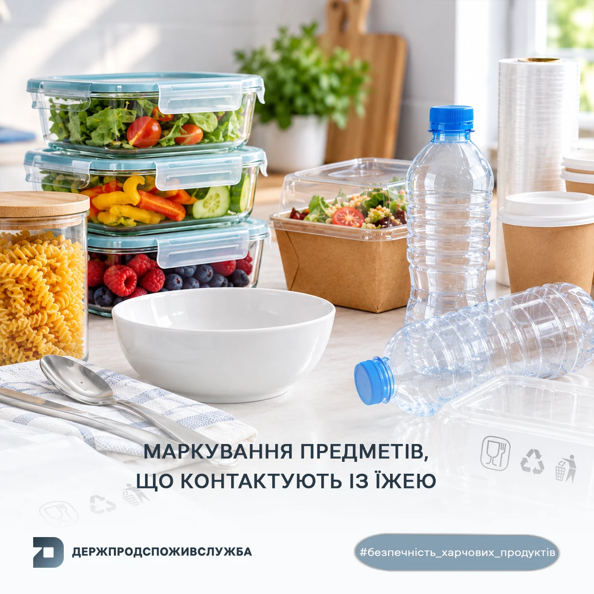 основне зображення для Маркування посуду та пакування для харчових продуктів: яку інформацію має містити етикетка
