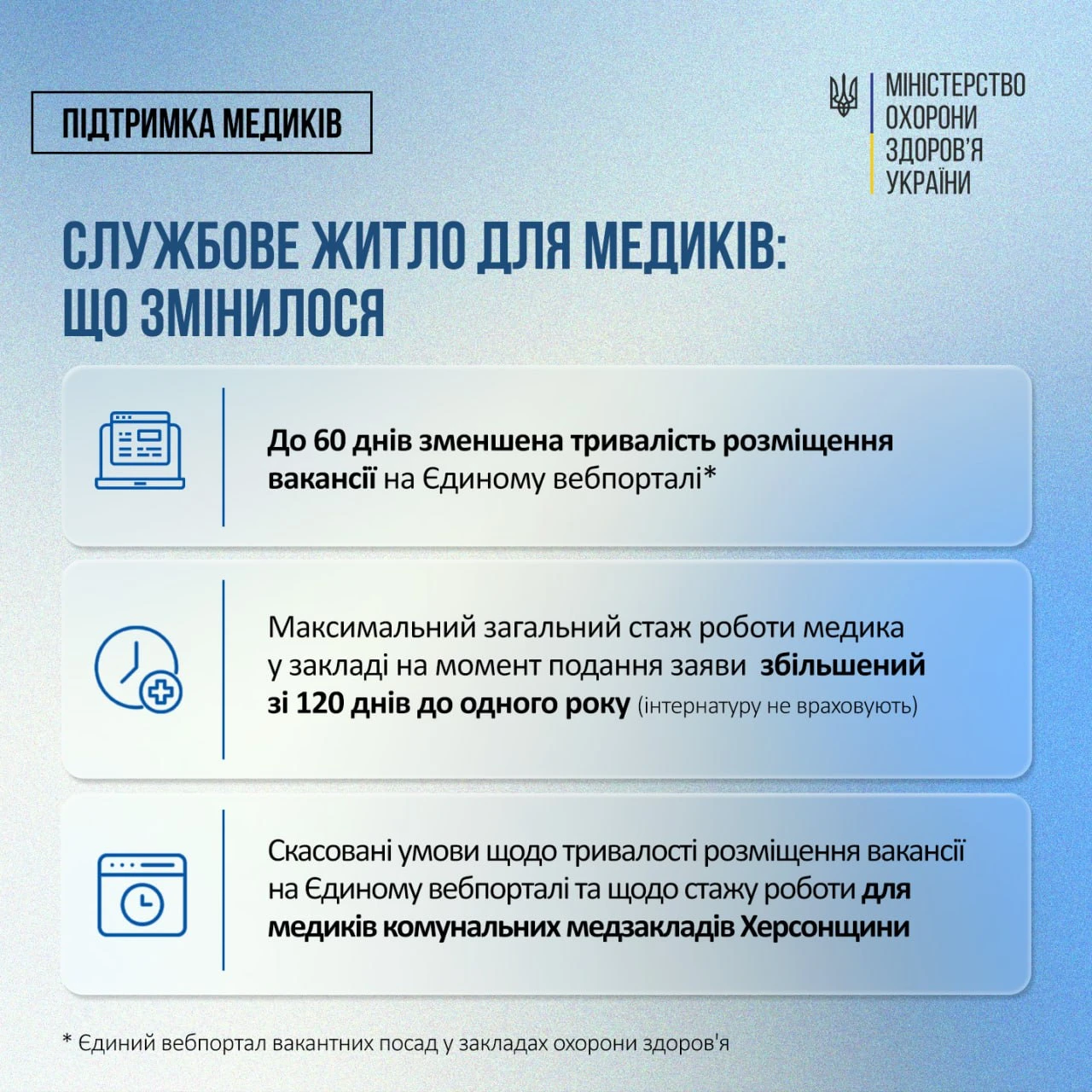 основне зображення для Медикам прифронтових регіонів стане простіше отримати службове житло
