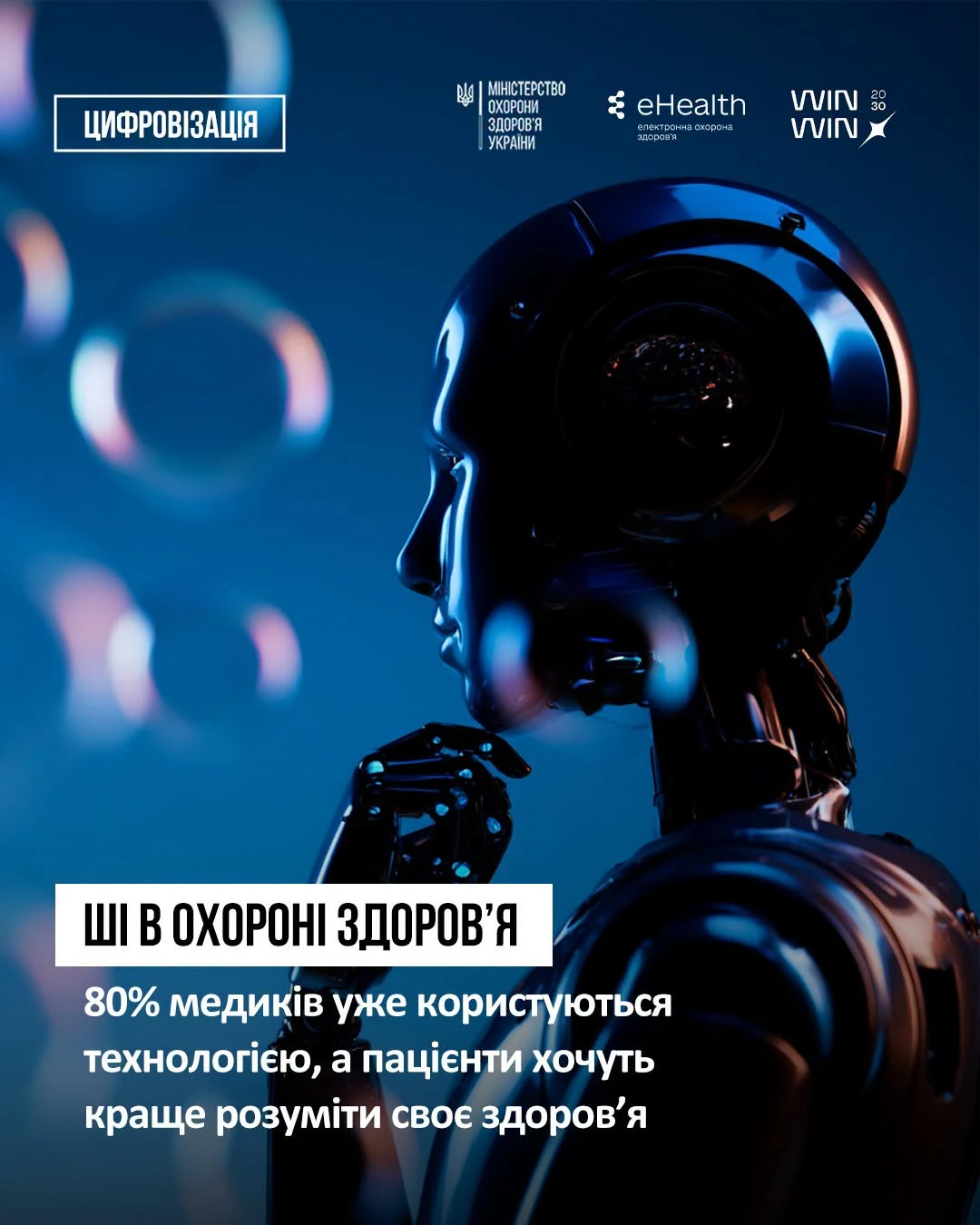 основне зображення для МОЗ: 80,5% опитаних медиків уже використовують ШІ у роботі