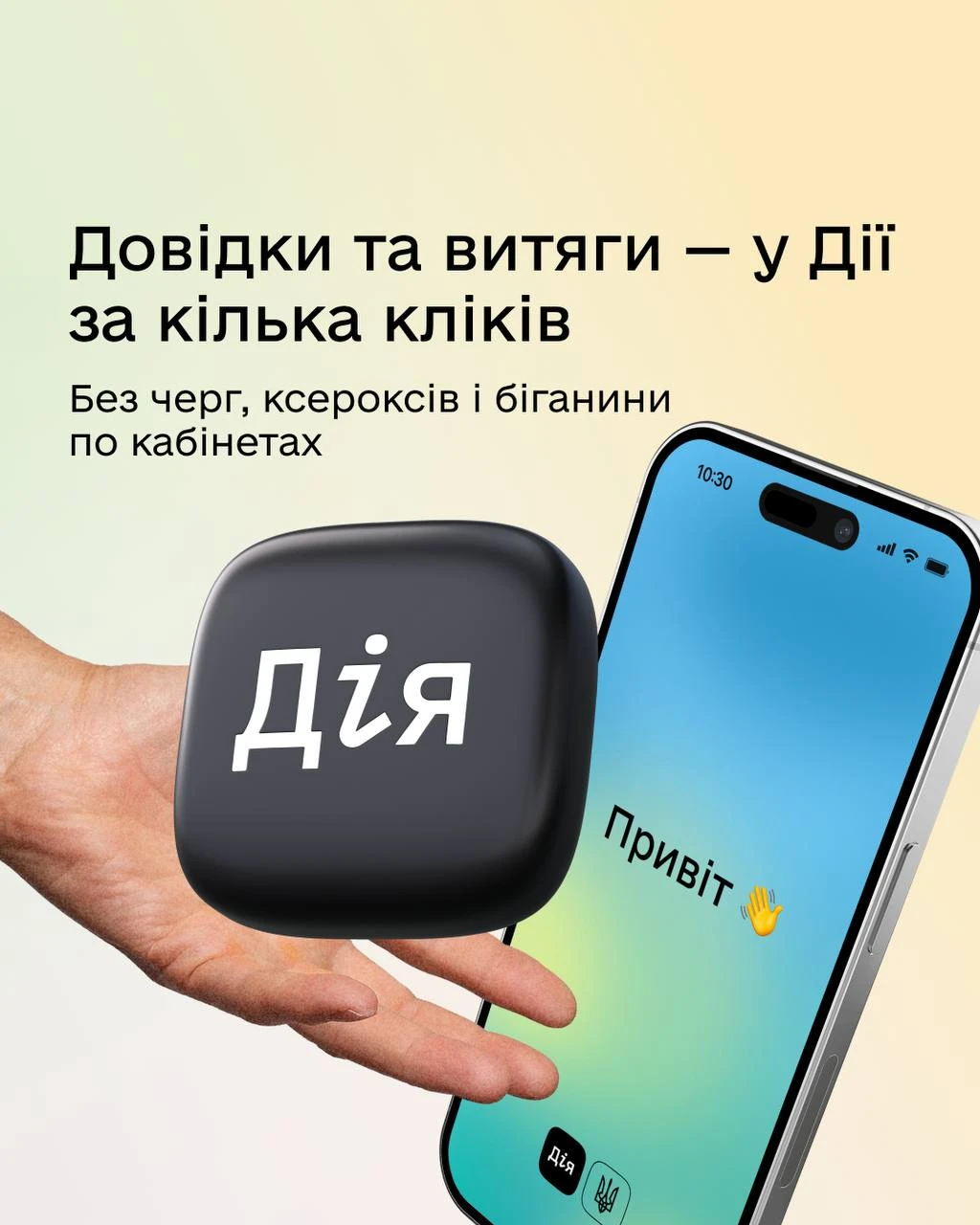 основне зображення для Отримуйте довідки та витяги за секунди в застосунку Дія