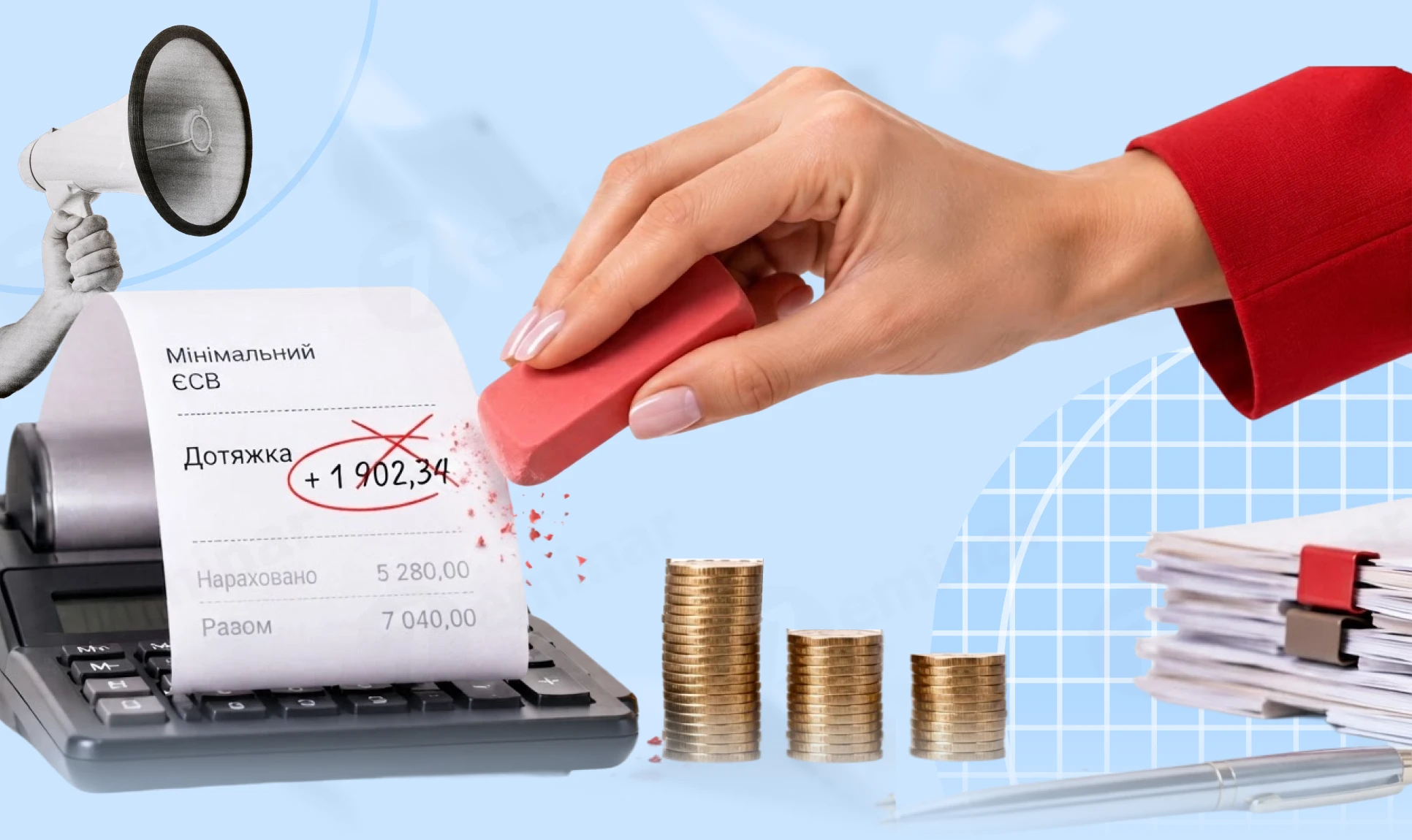 основне зображення для Помилково нарахували дотяжку до мінЄСВ: як виправити в обліку та звітності
