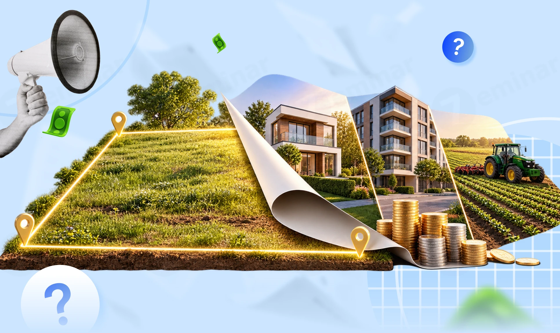 основне зображення для Продаж, оренда, емфітевзис земельної ділянки: хто і коли сплачує земельний податок і орендну плату