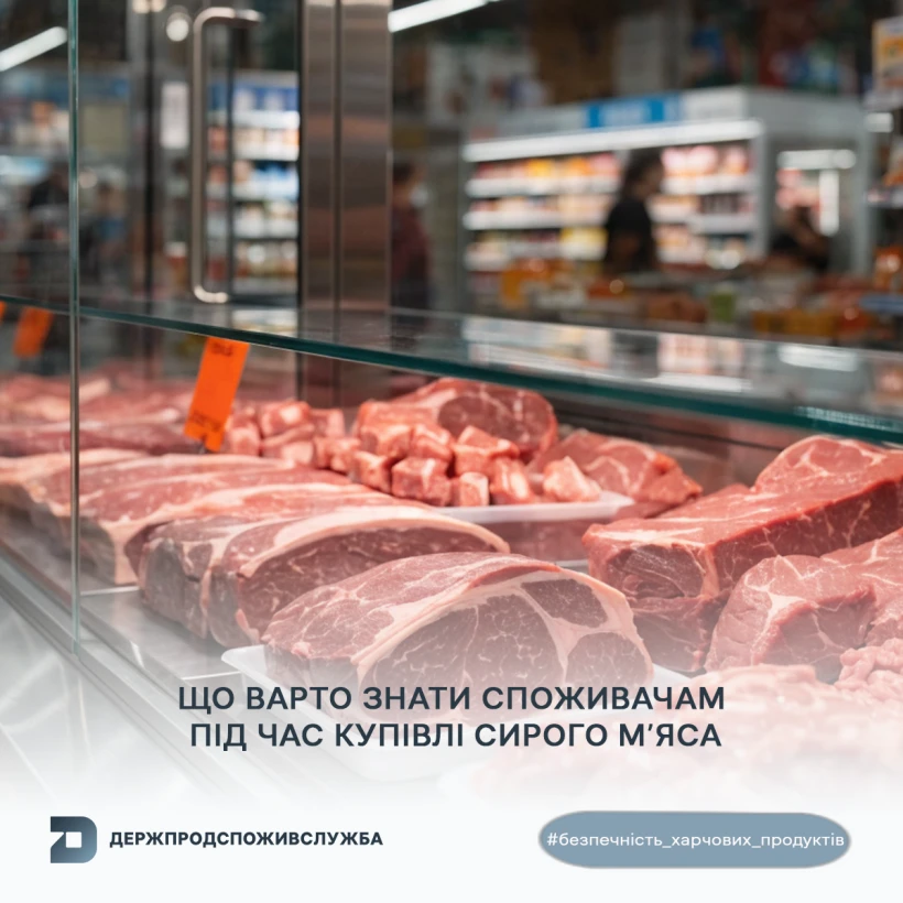 основне зображення для Реалізація сирого м’яса: санітарні вимоги та контроль