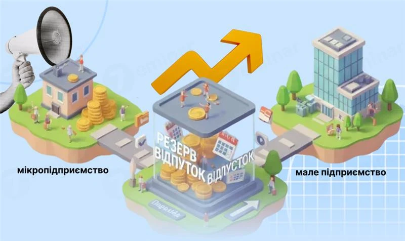 основне зображення для Резерв відпусток при переході з мікро- до малого підприємства