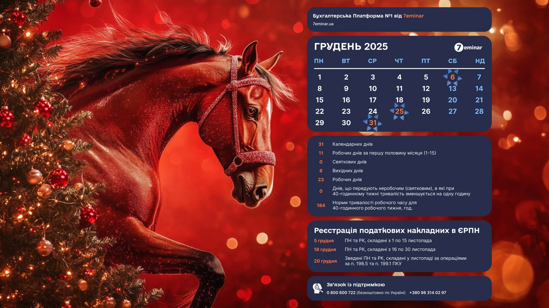 основне зображення для Шпалери для робочого стола бухгалтера на грудень 2025