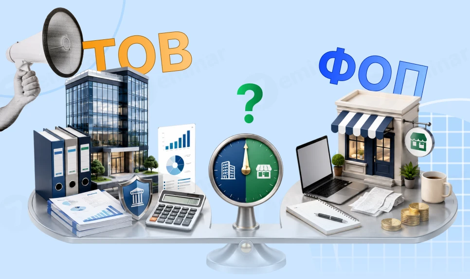 основне зображення для ТОВ чи ФОП: порівняння бізнес-моделей, обліку та оподаткування