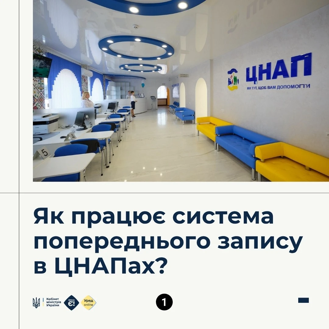 основне зображення для Як працює попередній запис до ЦНАПу: інфографіка