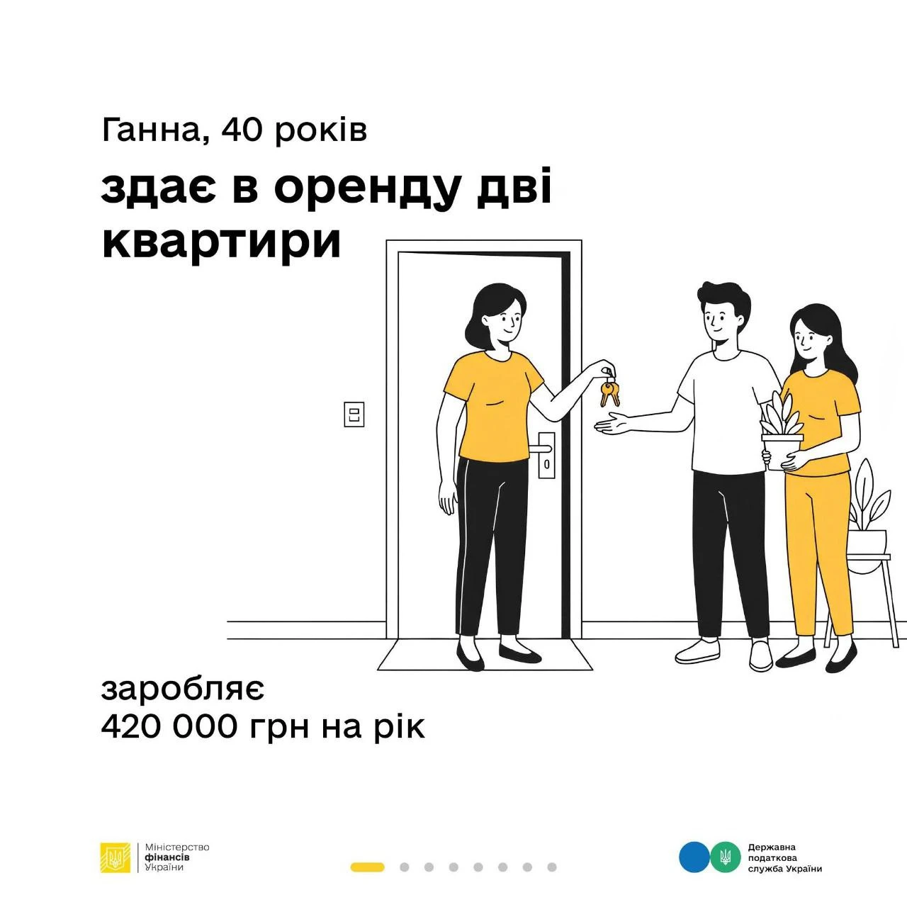 основне зображення для Які податки сплачує ФОП 3 групи від надання квартири в оренду: інфографіка від ДПС