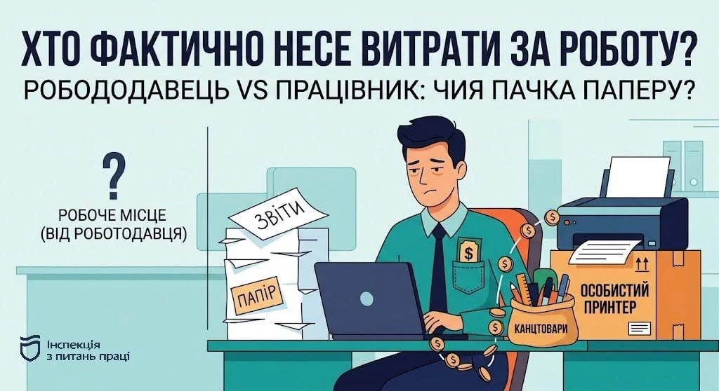 основне зображення для Забезпечення трудового процесу: чи може роботодавець покладати витрати на працівника